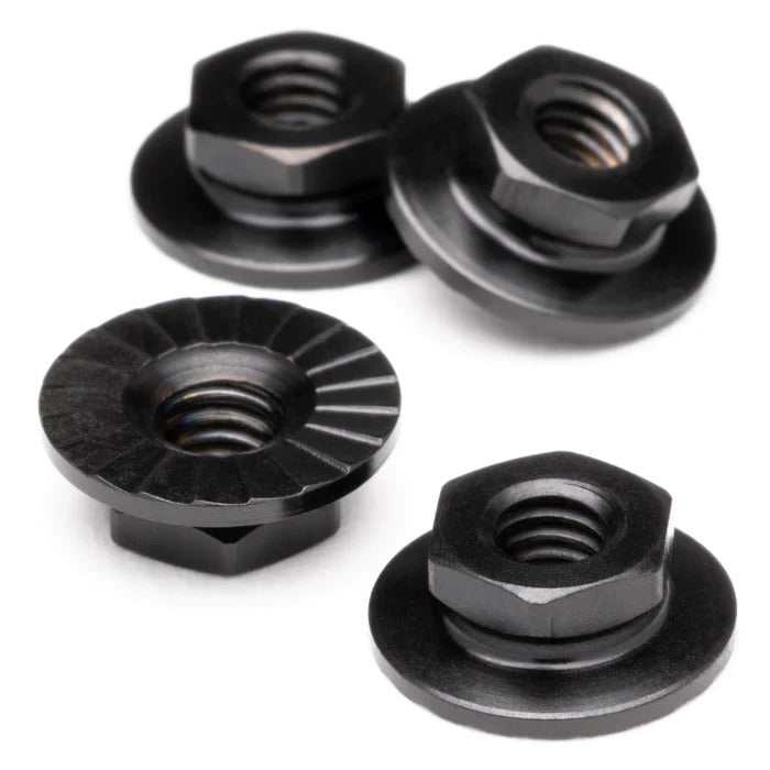 1UP710001 710001 Pro Duty Titanium M4 Wheel Nuts (4), Black