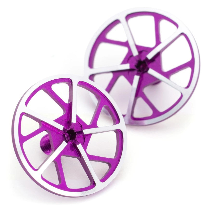 1UP80103 80103 Tenfold Super Light Aluminum Wing Screws (2), Purple