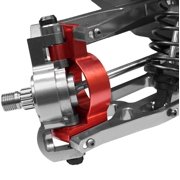 Front Aluminum Hub Carrier Set, Red, X-Maxx