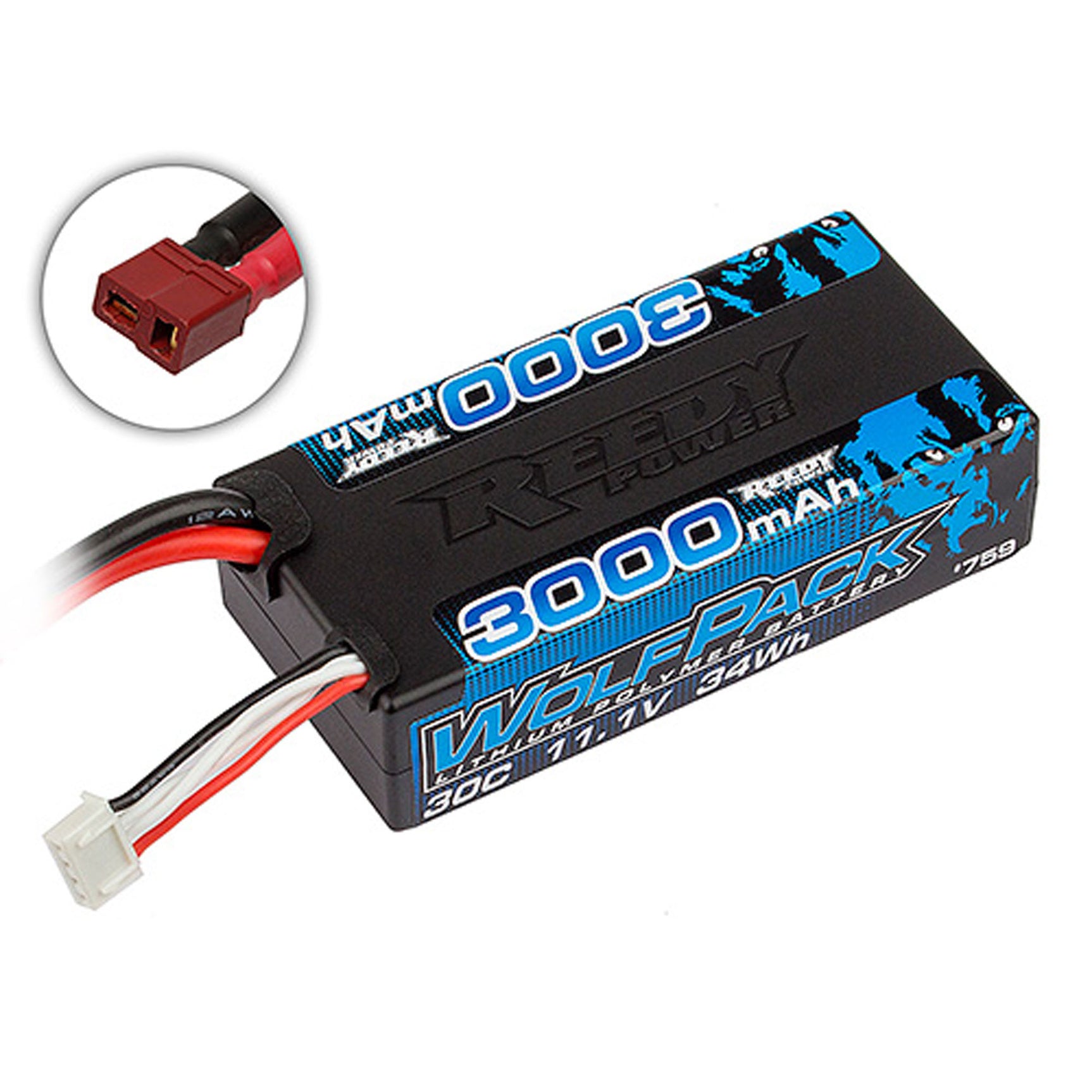 Reedy WolfPack 11.1V 3S LiPo Battery w/ T-Plug 3000mAh 30C