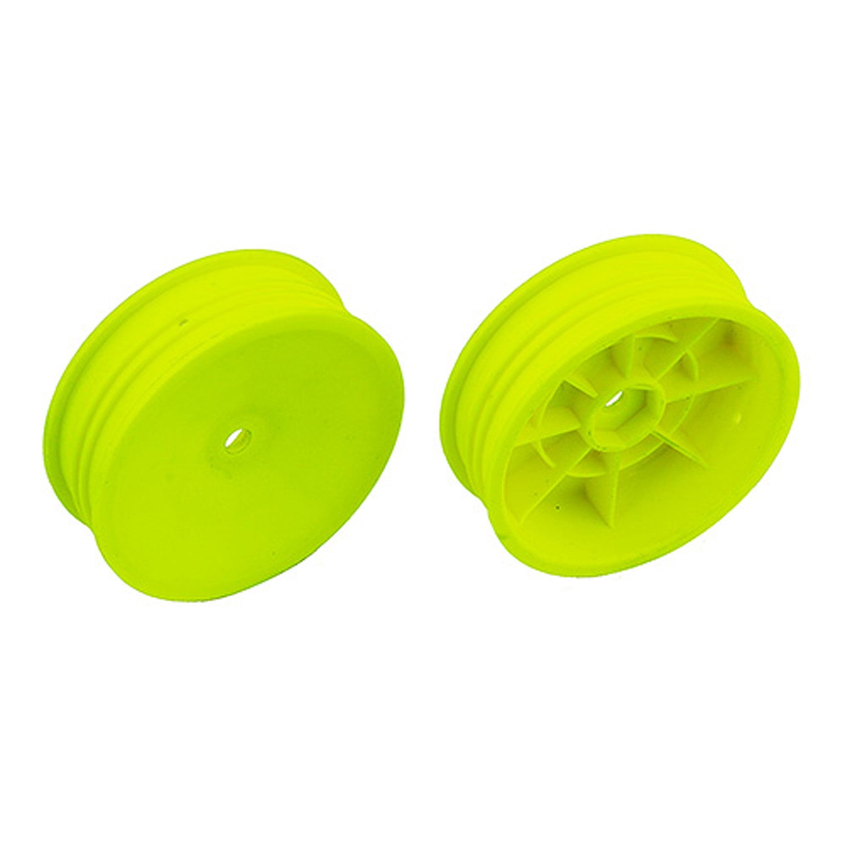 B6 2.2 Slim Front Buggy Wheels, 12mm Hex Yellow (2)