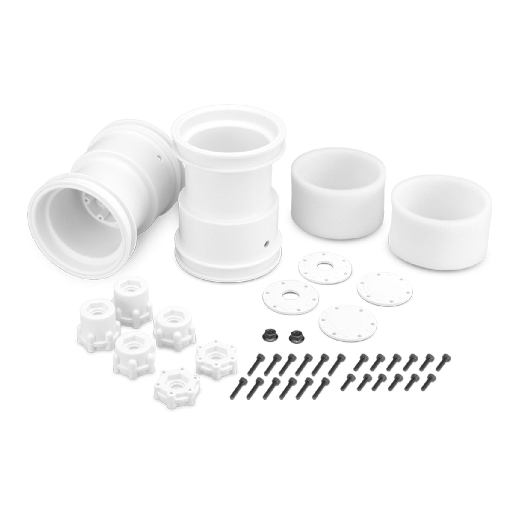 Tribute 2.6in Monster Truck Wheel, White (2)