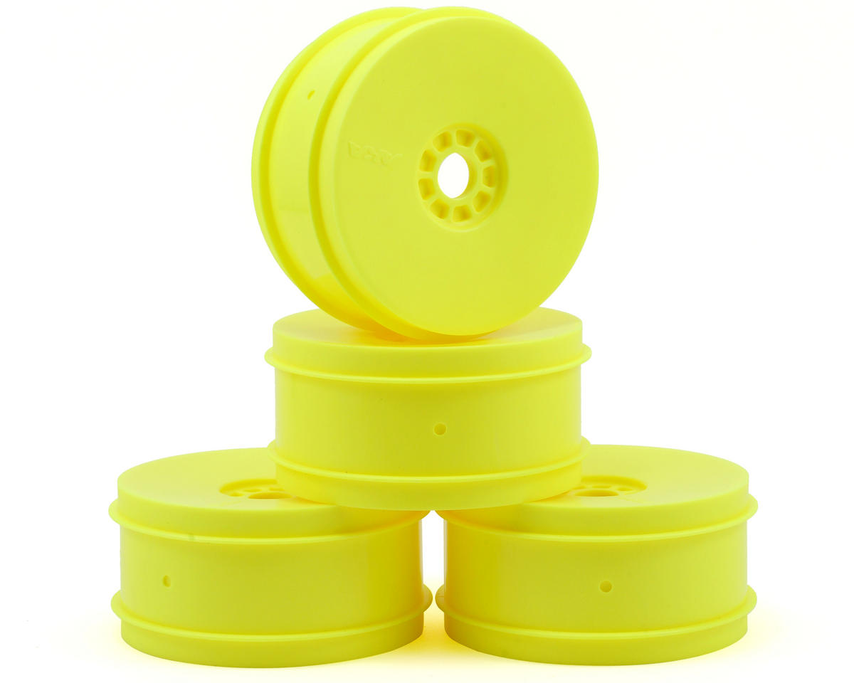AKA24003Y 24003Y EVO 1/8th Off-Road Buggy Wheels, Yellow (4)