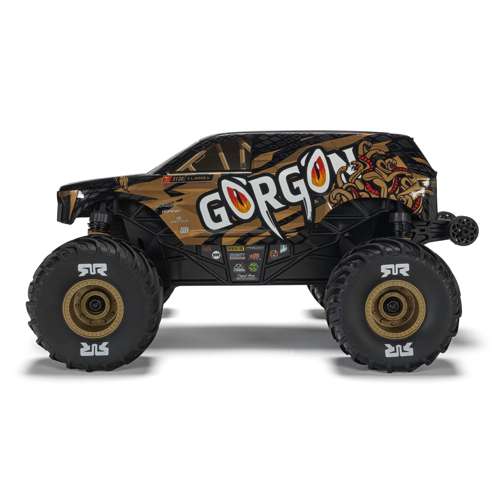 Gorgon Grom 1/16 4X4 Monster Truck RTR Combo, Yellow
