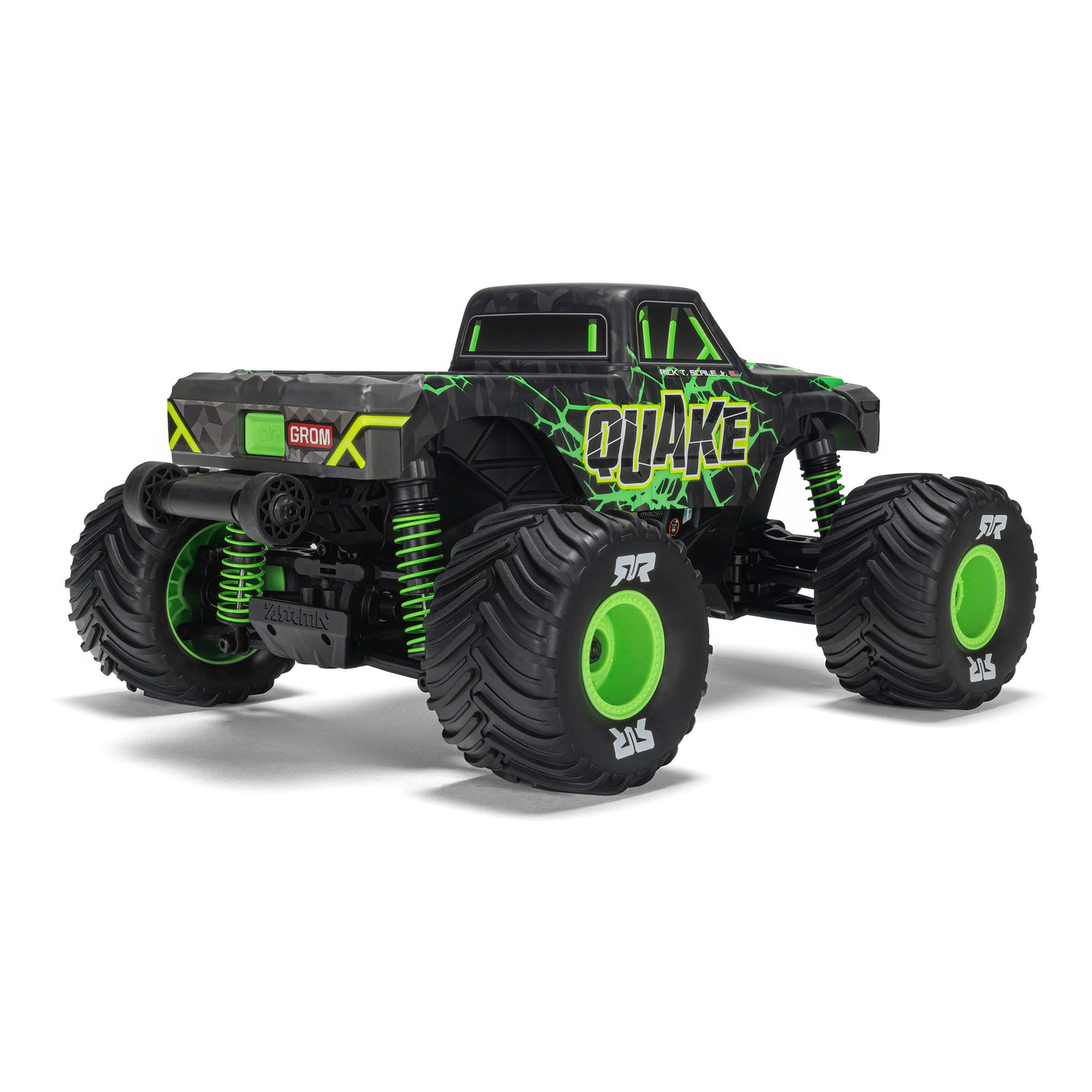Quake Grom 1/16 4X4 Monster Truck RTR Combo, Green