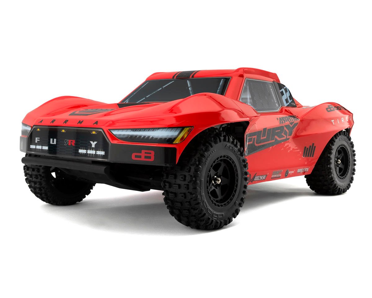 ARA3221ST1 ARA3221ST1 Fury Mega 550 1/10 2WD Short Course Truck RTR, Combo, Red
