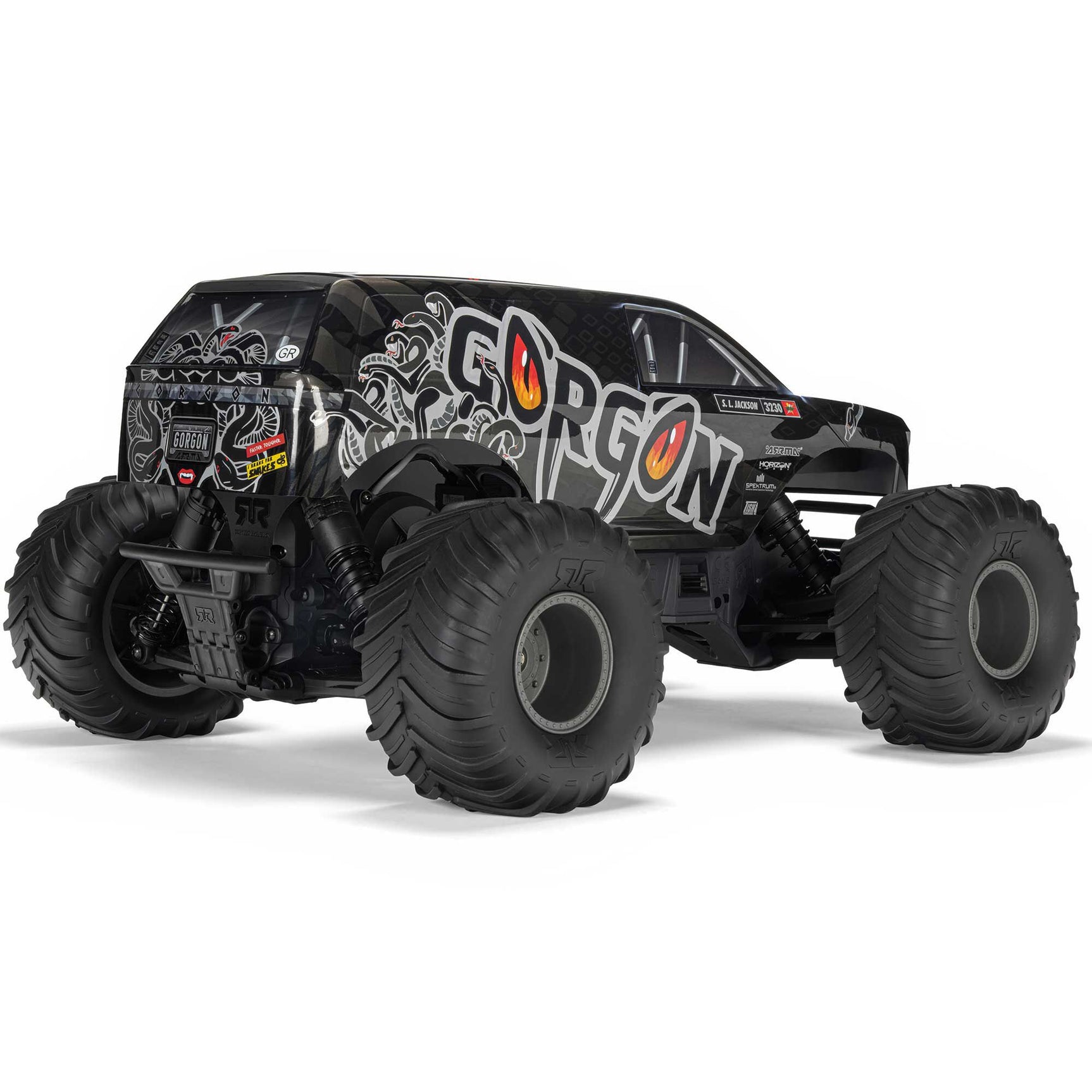 GORGON 1/10 2WD Monster Truck RTR Combo, Gun Metal