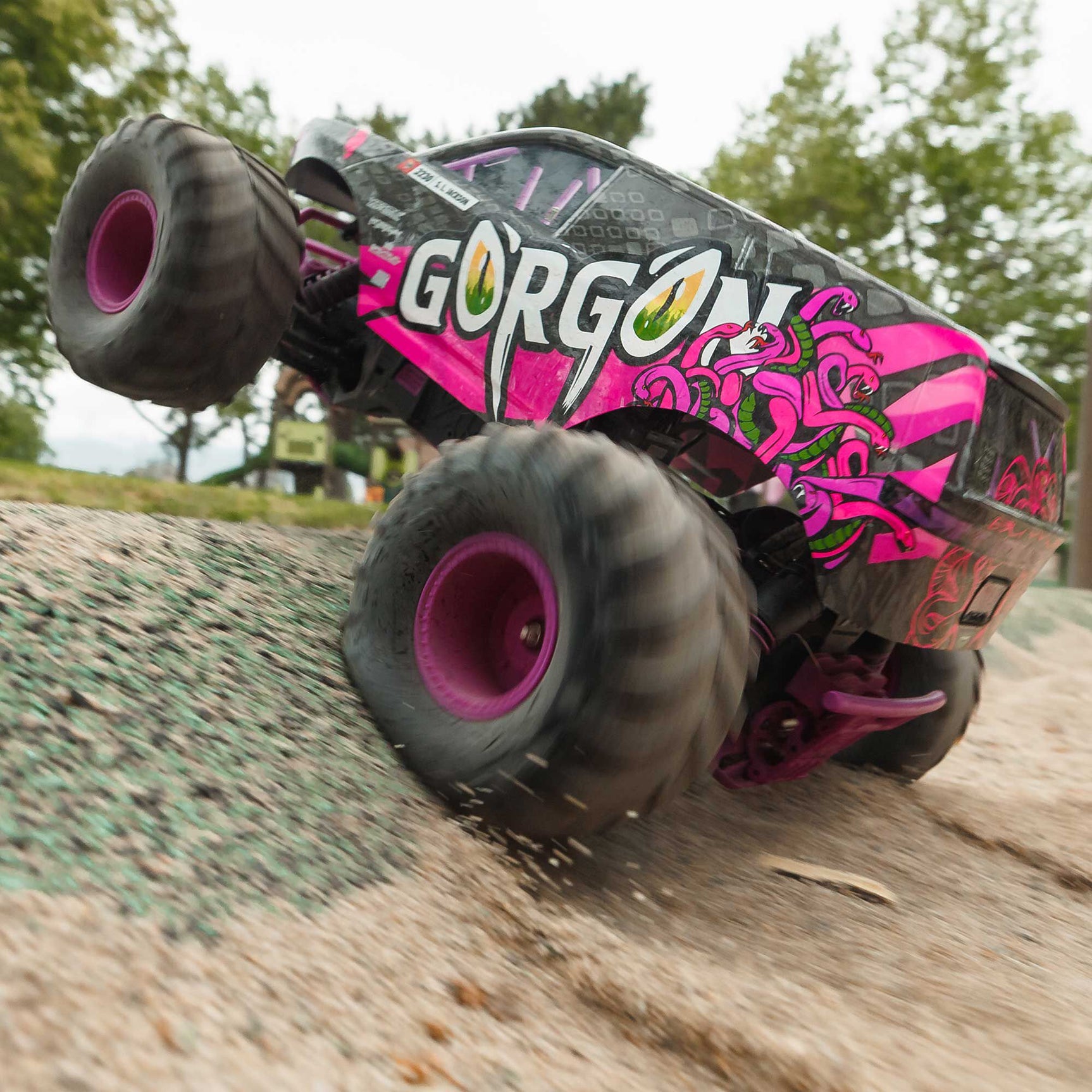 GORGON 1/10 2WD Monster Truck RTR Combo, Purple