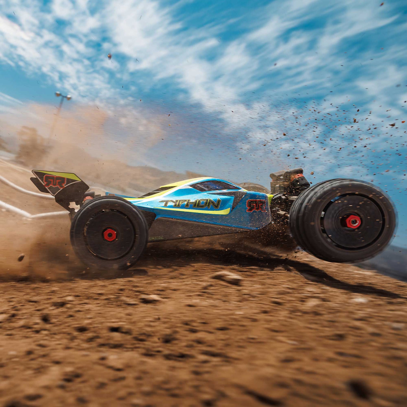 Typhon 4X4 BLX 1/8 Buggy RTR, Blue/Yellow
