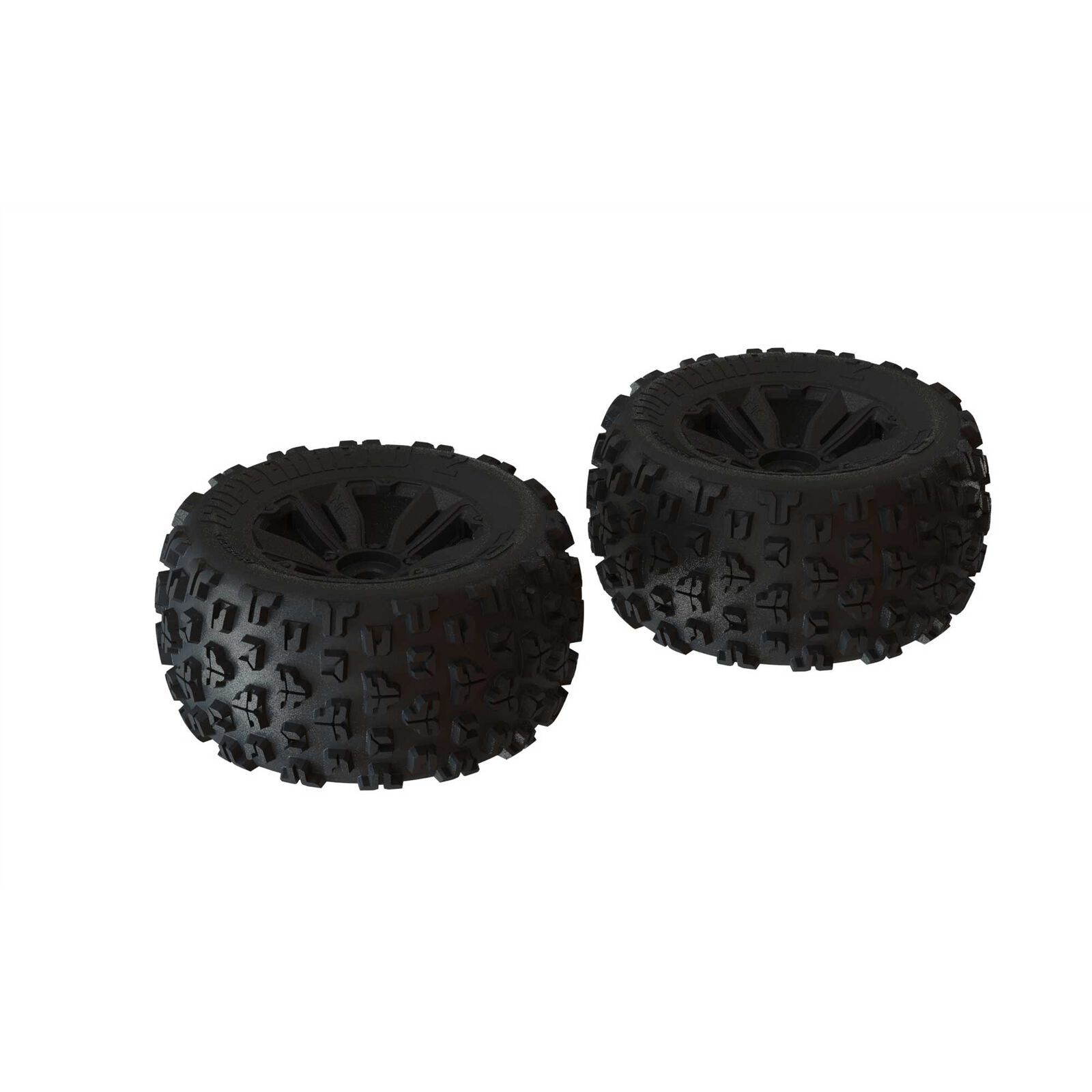 ARA550059 ARA550059 MT 3.8 Tires, Front/Rear 17mm Hex, Black (2)