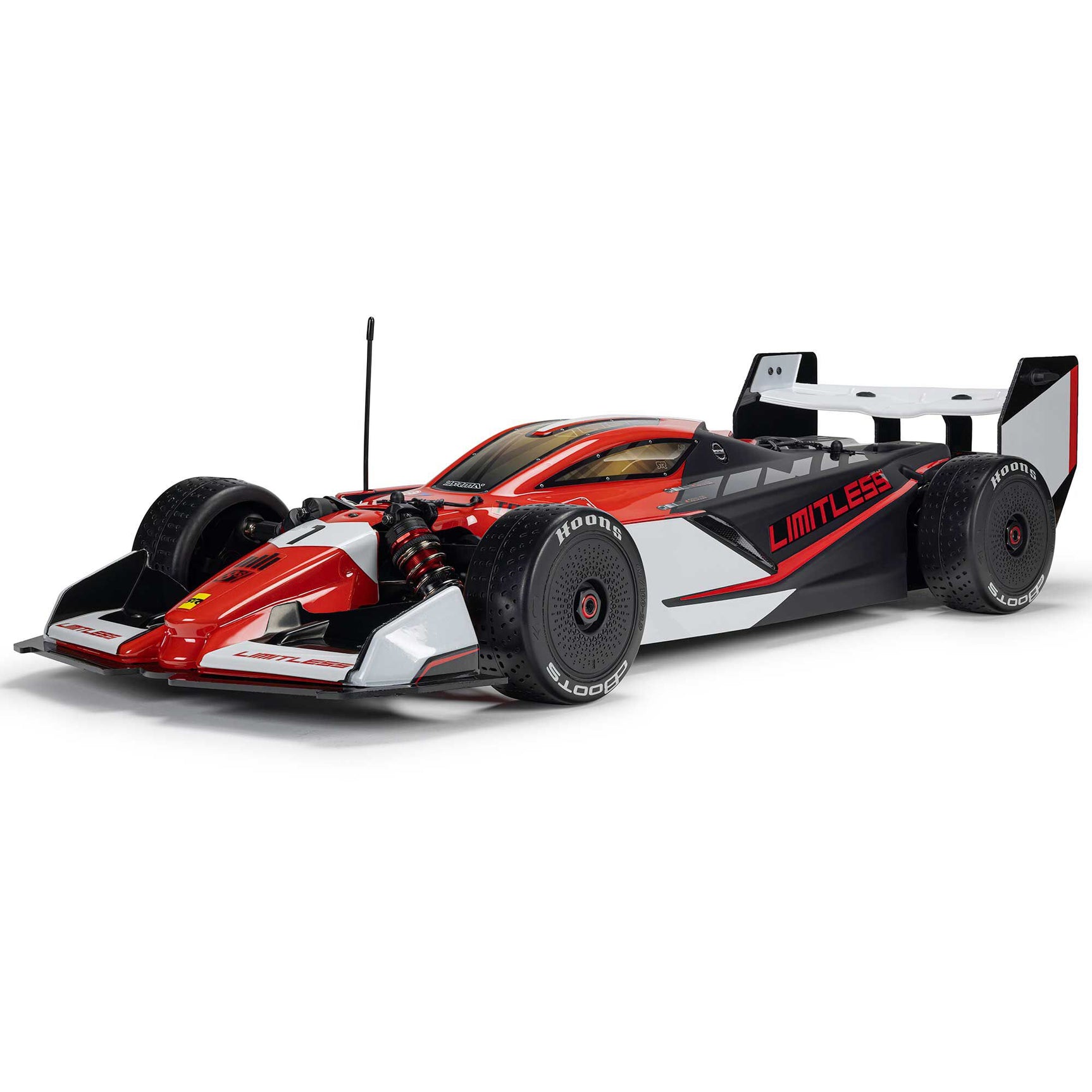 ARA7816T1 ARA7816T1 Limitless 1/7 4WD 8S Speed Machine RTR, Red/Black