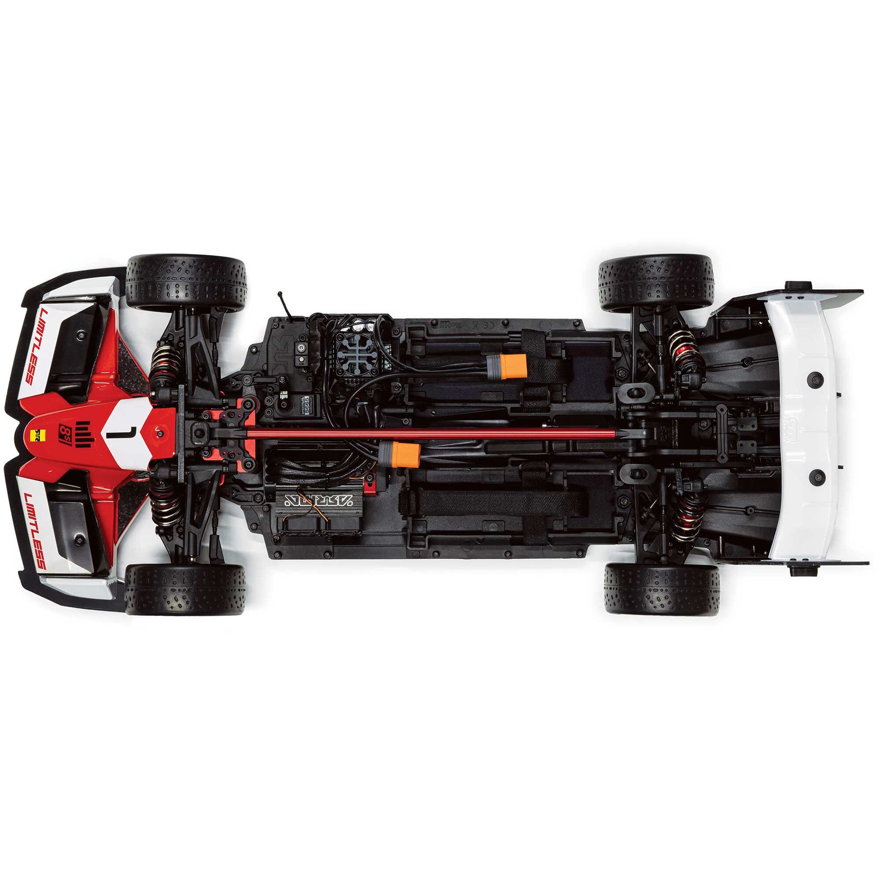Limitless 1/7 4WD 8S Speed Machine RTR, Red/Black