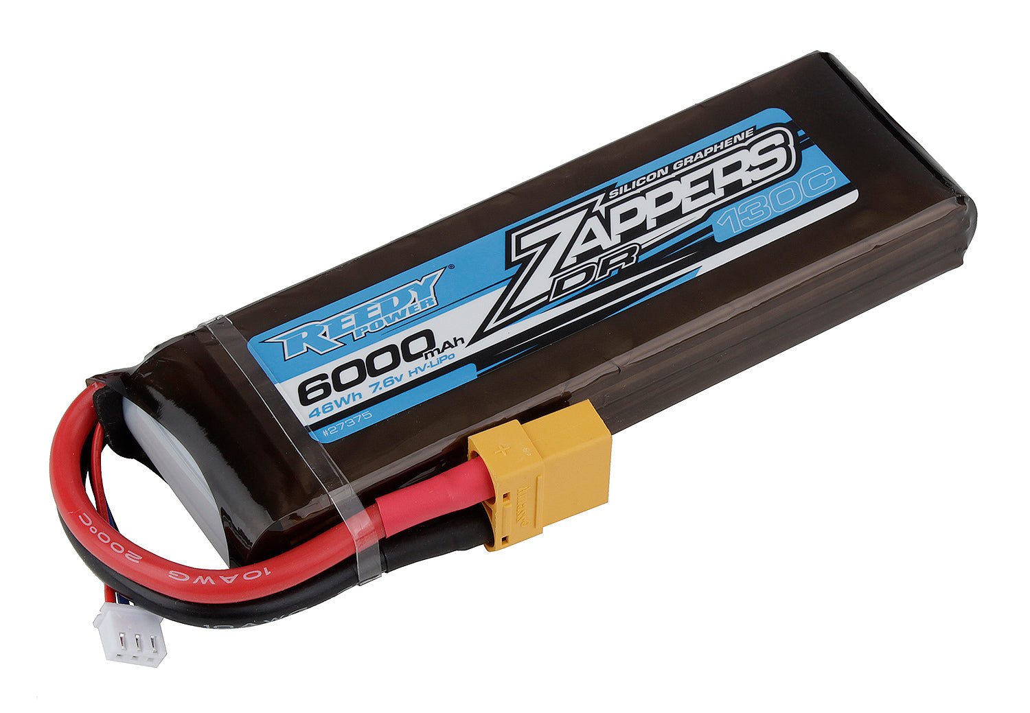 ASC27375 27375 Reedy Zappers DR 7.6V 2S LiPo Battery w/ XT90, 6000mAh