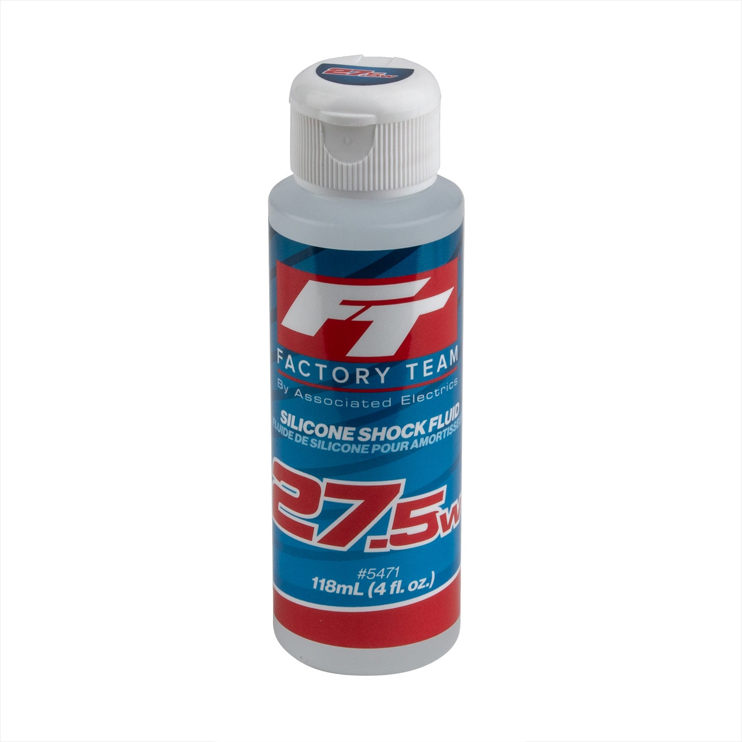 ASC5471 5471 Factory Team Silicone Shock Fluid, 4oz, 27.5wt (313 cSt)
