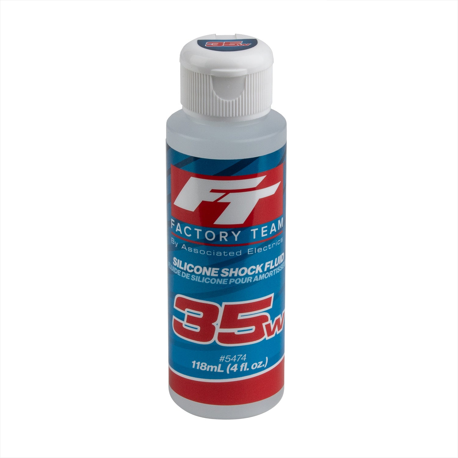 ASC5474 5474 Factory Team Silicone Shock Fluid, 4oz, 35wt (425 cSt)