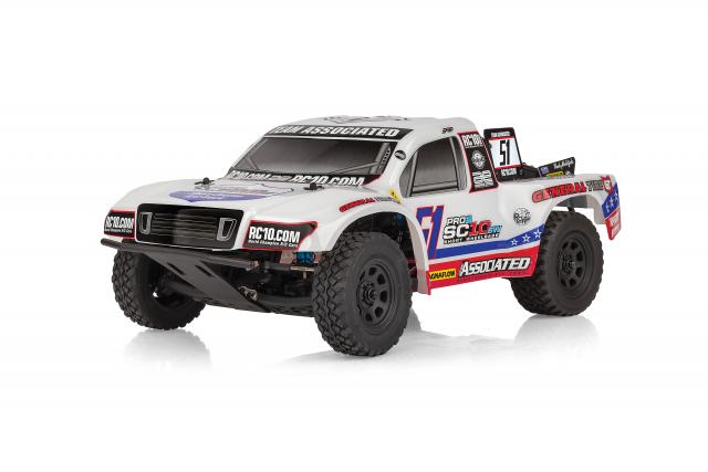 ASC70040 70040 Pro2 SC10SW 1/10 2WD Short Course Truck RTR, White