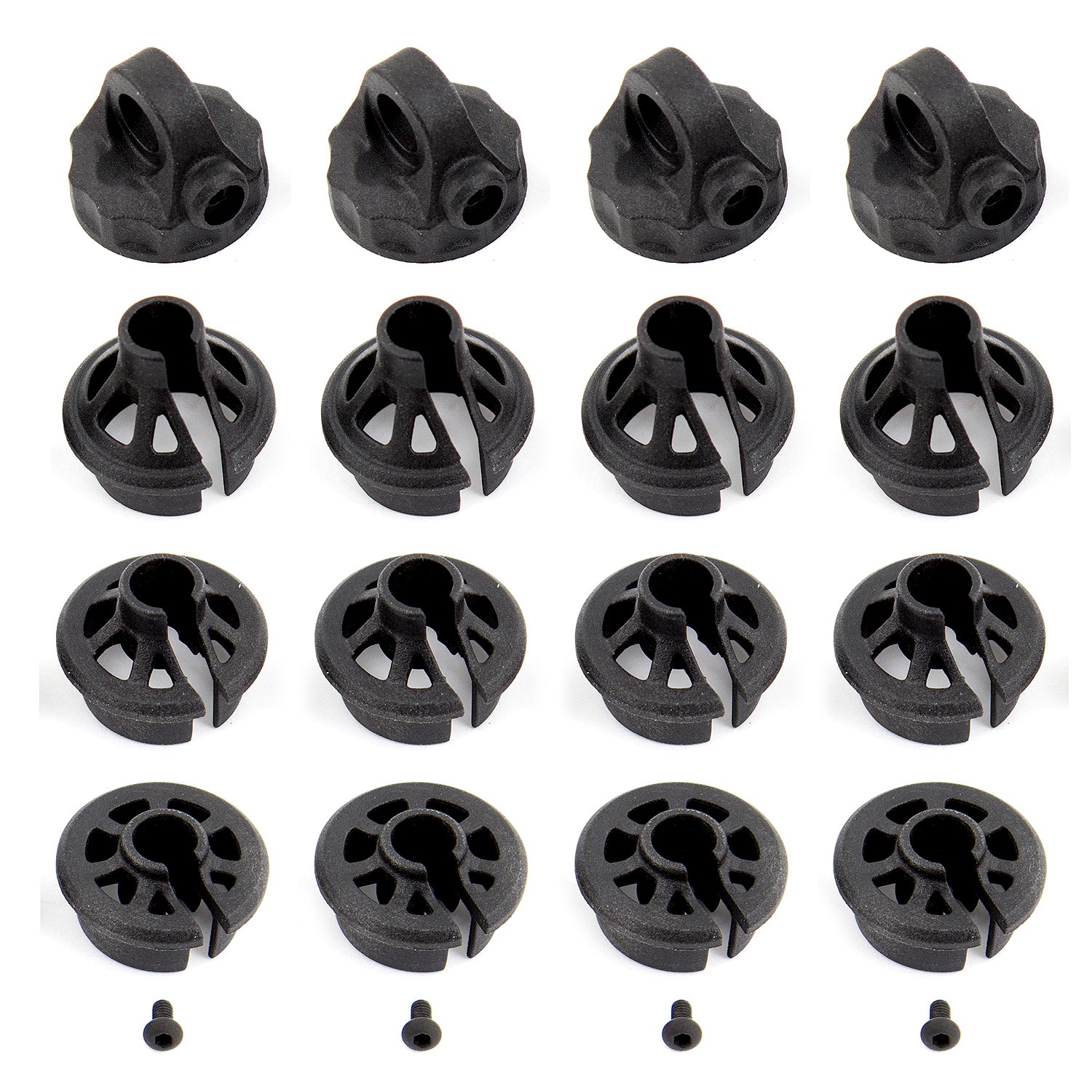 ASC91814 91814 B6.1 Shocks Caps & Spring Cups