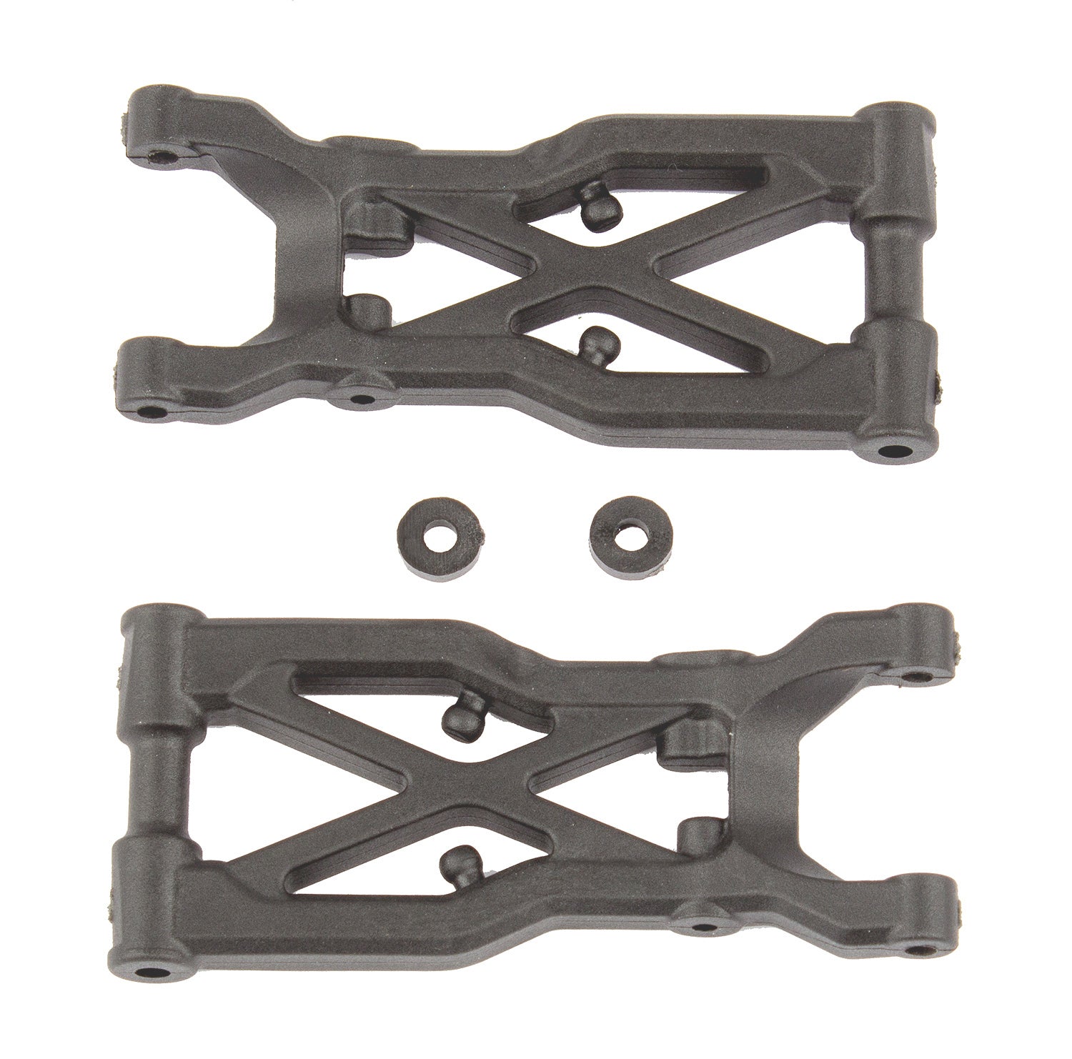 ASC92298 92298 RC10B74 Factory Team Rear Suspension Arms, Carbon
