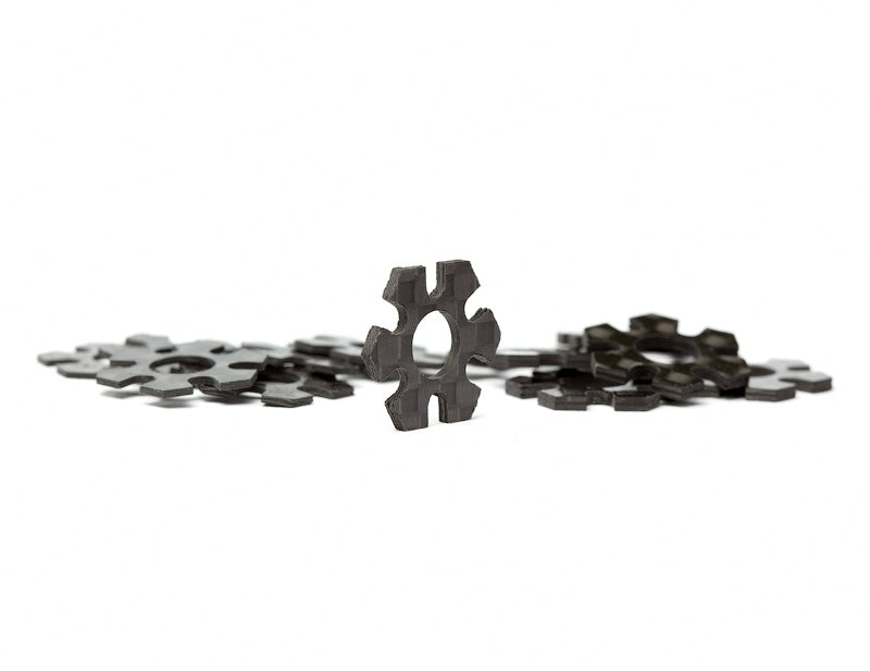 AVDAV1044-S-SET AV1044-S-SET Carbon Fiber 12mm Hex Track Width Spacer Set
