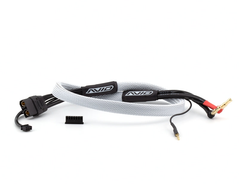 AVDAV1419-WHT AV1419-WHT 2S Balance Charge Lead XT90 Charger to4/5mm Bullet, White