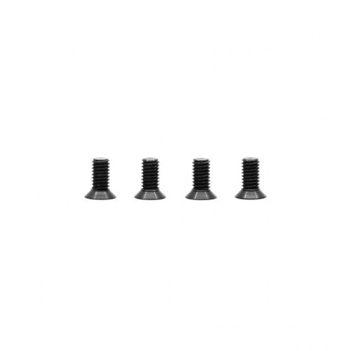 AWEST212-6 ST212-6 Low Head Flathead Screw for Steel Chassis, M3x6mm (4)