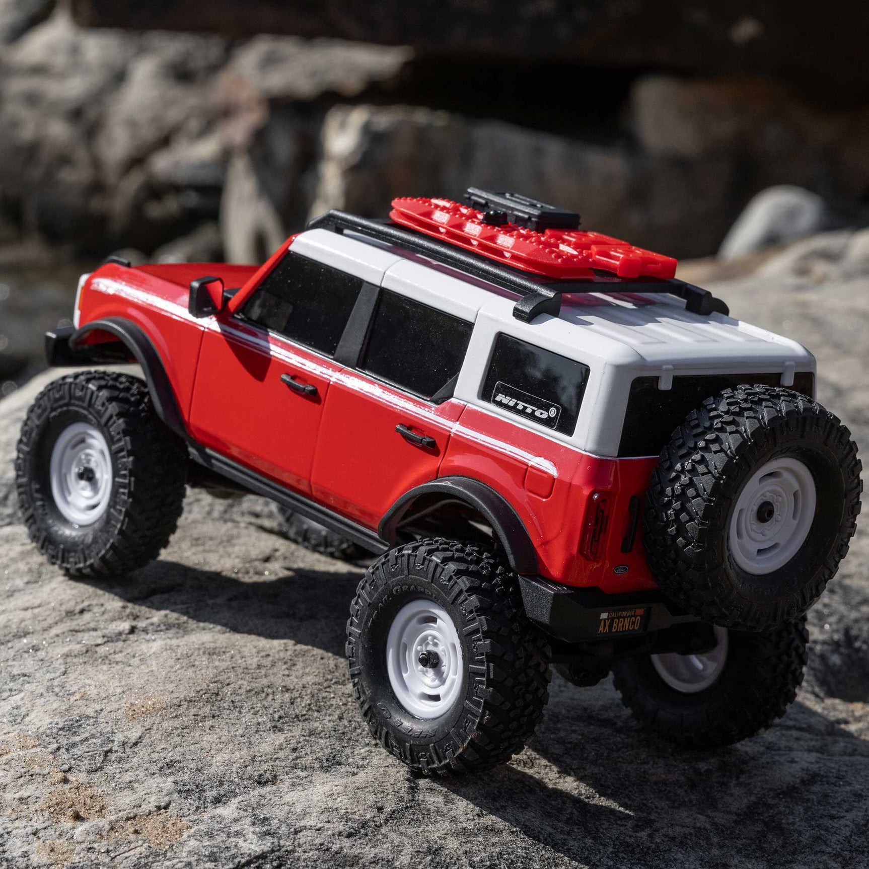 SCX24 Ford Bronco 4X4 1/24 Crawler RTR Combo, Red