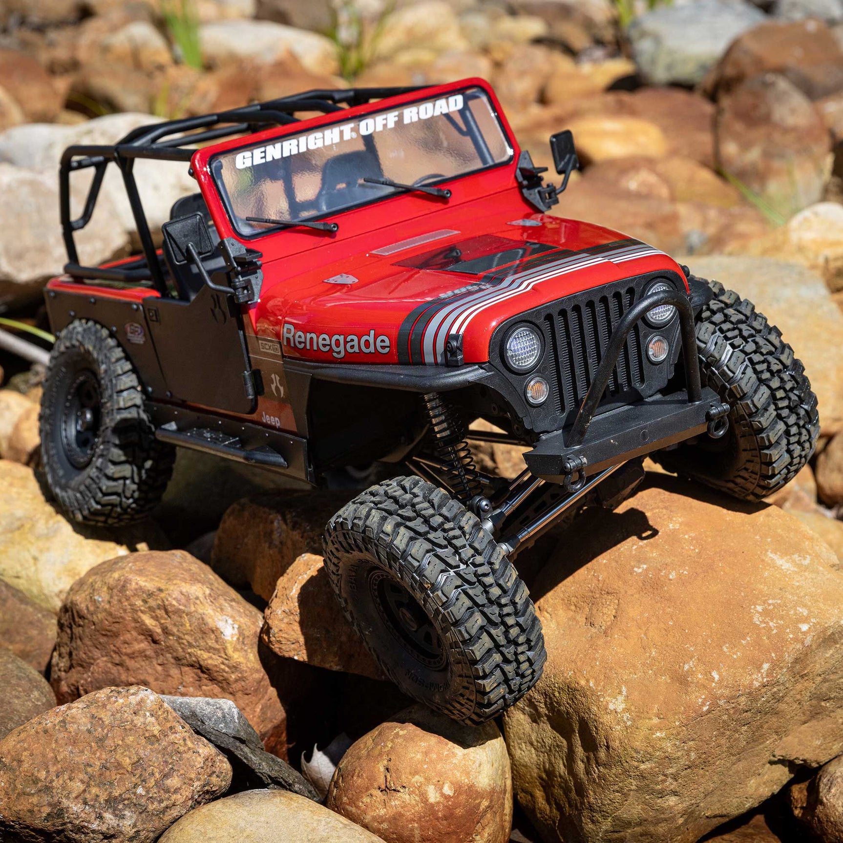 SCX10 III 1/10 4X4 Crawler, Jeep CJ-7, Red