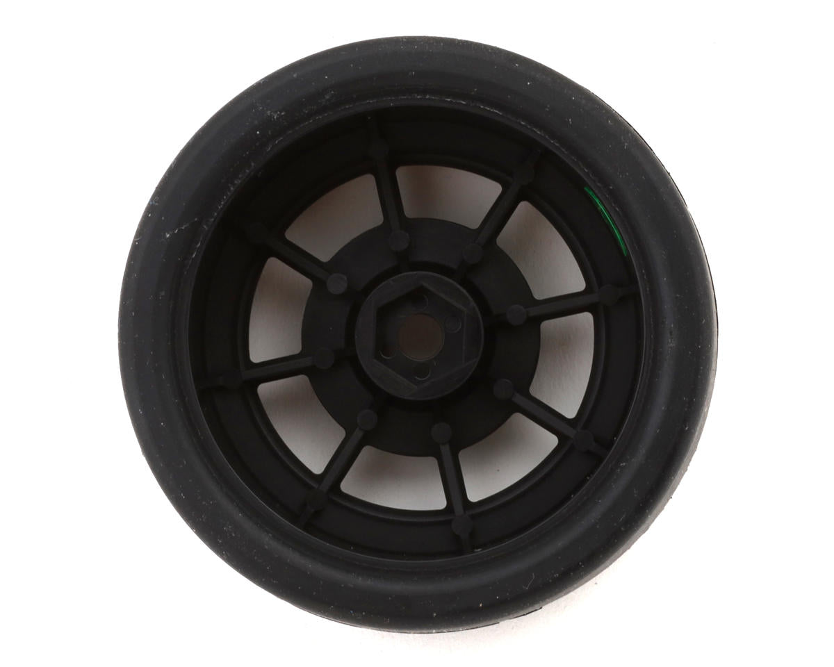 1/12 Race Radial Pre-Mounted Carpet Tires, 28 Shore (4)