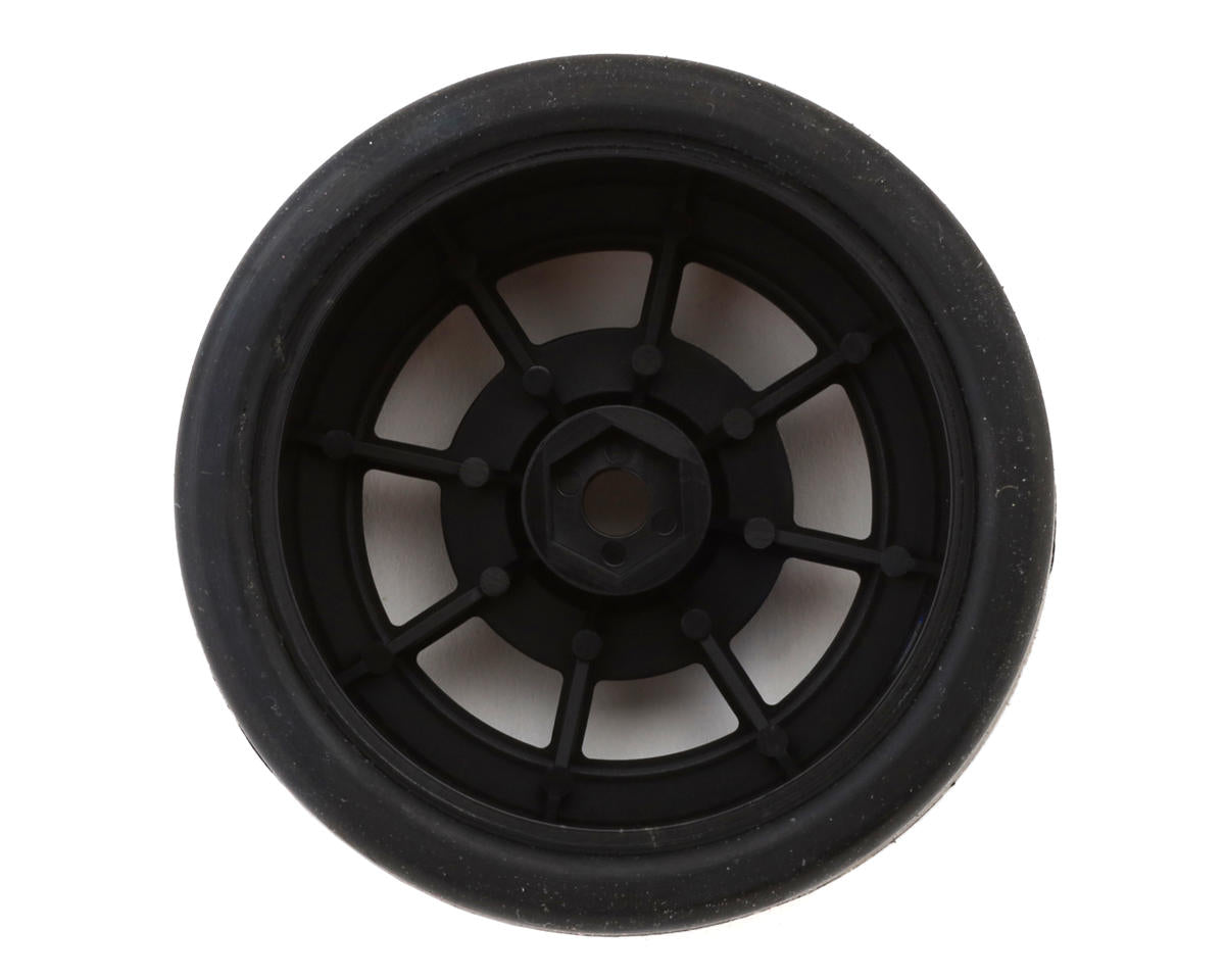 1/12 Race Radial Pre-Mounted Carpet Tires, 32 Shore (4)