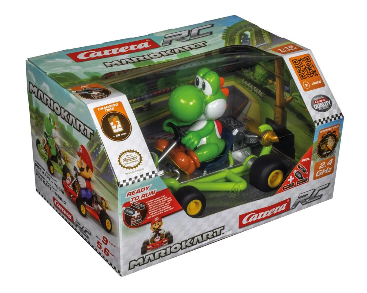 Nintendo Mario Kart 1/18 Scale RC Car RTR, Yoshi