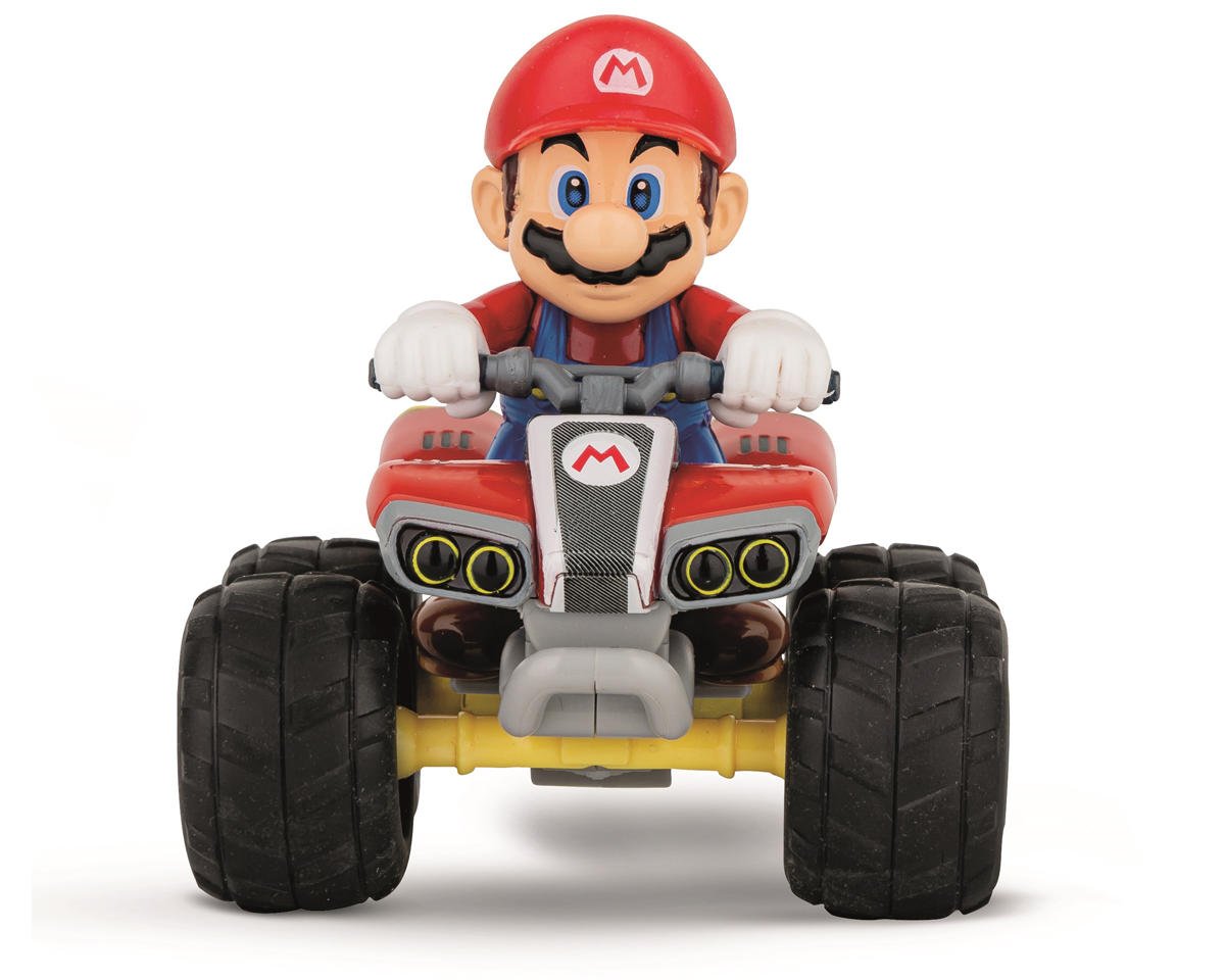 Nintendo Mario Kart 1/40 Scale Micro RC Car RTR, Mario Quad