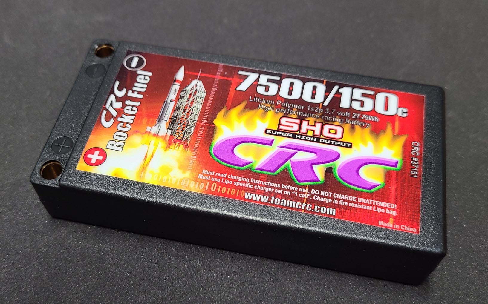 CLN37151 37151 Rocket Fuel 3.7v 1S LiPo Battery, 7500mAh 150C