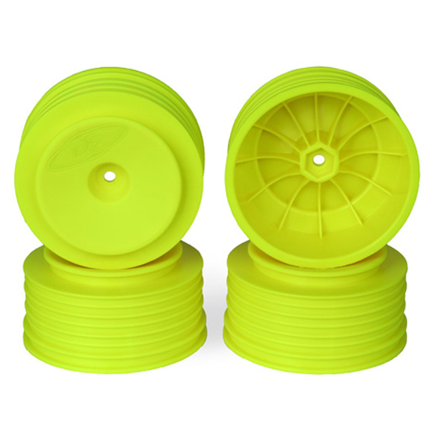 DERPS4-UY DER-PS4-UY Speedline Plus Short Course Wheels, Yellow