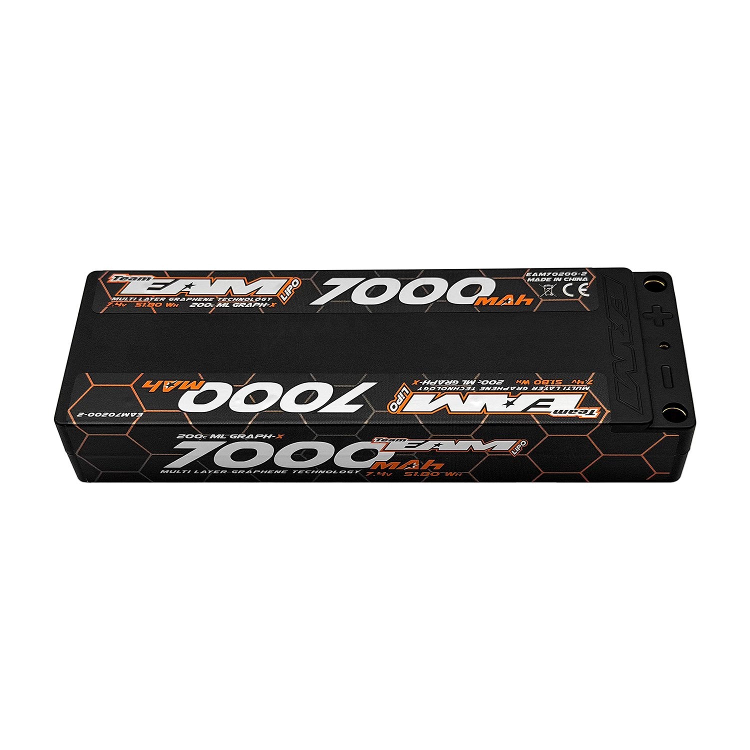 EAM70200-2 70200-2 Multi Layer Graph-X 7.4v 2S LiPo Battery, 7000mAh 200C