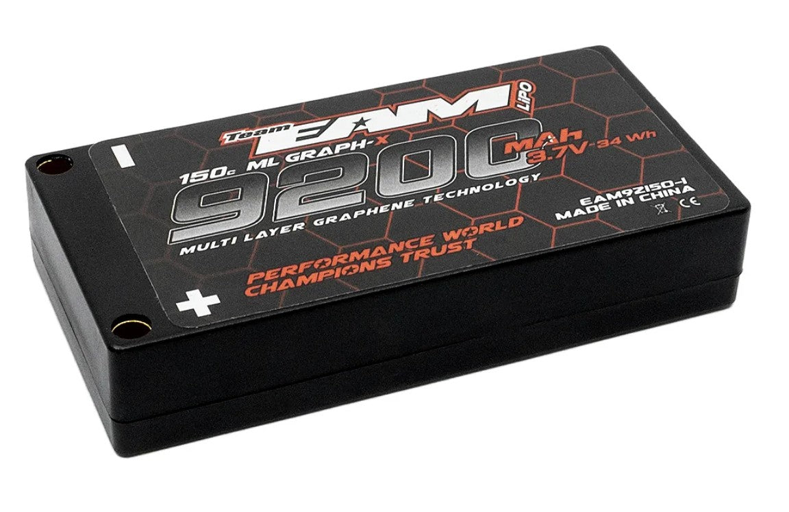 EAM92150-1 92150-1 Multi Layer Graph-X 3.7v 1S LiPo Battery, 9200mAh 150C