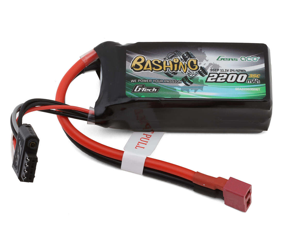 GEA223S35DGT 223S35DGT G-Tech Smart Bashing 3S 11.1V LiPo Battery, 2200mAh 35C