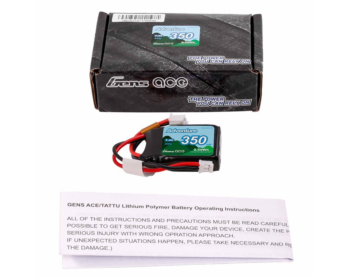 Gens Ace 2S Adventure LiPo Battery w/ JST Connector, 350mAh 30C, 3502S30JST