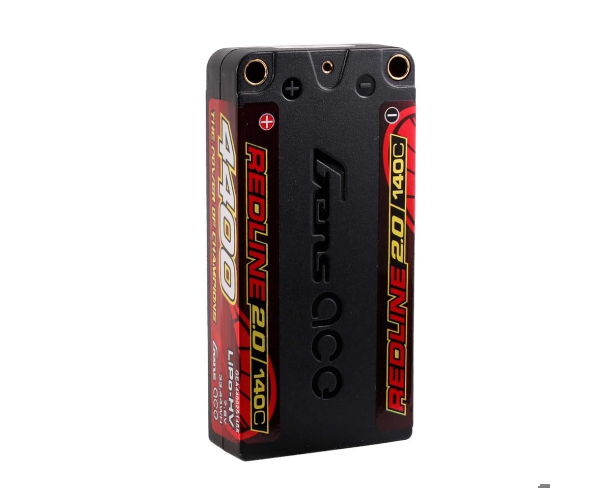Gens Ace Redline 2.0 2S Shorty LiHV Battery, 4400mAh 140C, 44002S14S5