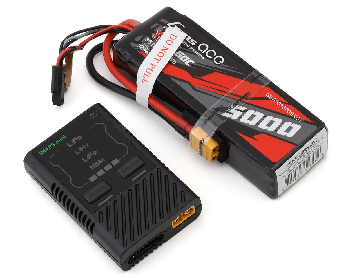 GEA60W3S5060GT 60W3S5060GT G-Tech Smart 3S XT60 LiPo Battery & IMars Mini Charger, 5000mAh