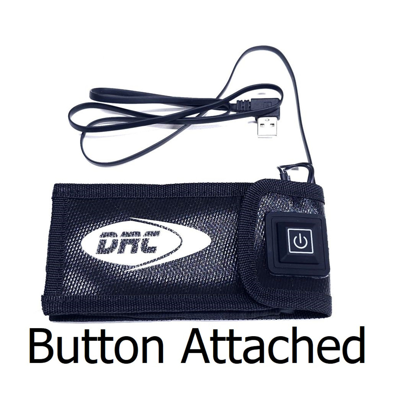 DRC-HLCV3 HeatedLipoSleeveV3 Expandable Heated LiPo Sleeve w/ Attached Button