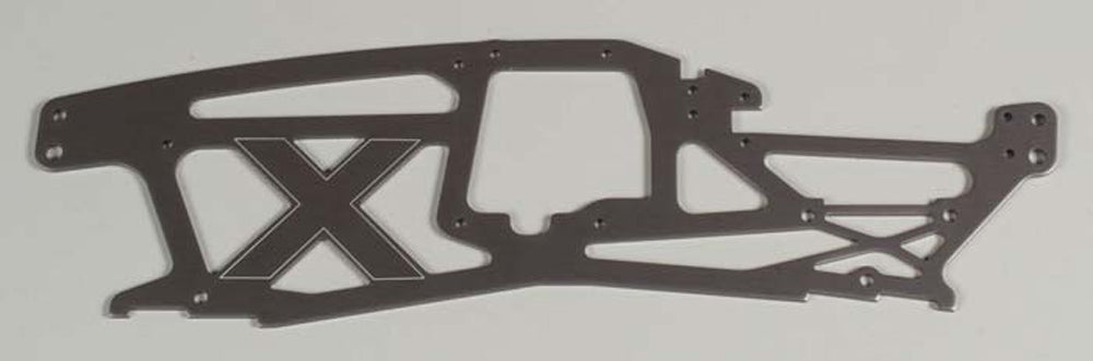 HPI73961 73961 Main Left Chassis - 2.5mm Aluminum Gray