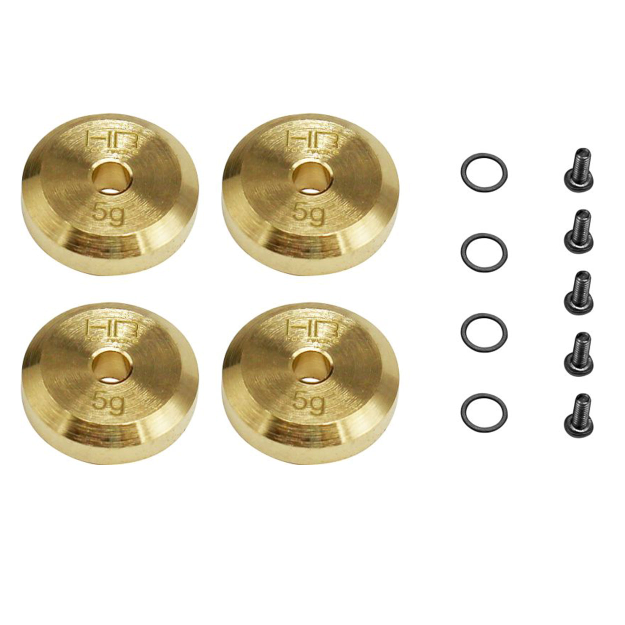HRASXTF2604H SXTF2604H SCX24 Axle Weights, Brass