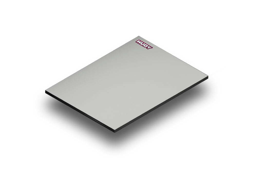 HUD108301 108301 Flat Lightweight Set-Up Board 1/10 & 1/12 On-Road, Gray