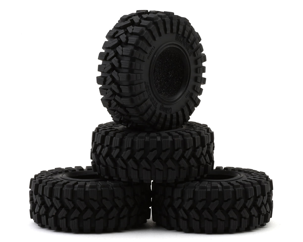 INJYQT-1314 YQT-1314 King Trekker Micro Rock Crawler Tires, 1.3in 70x27mm (4)