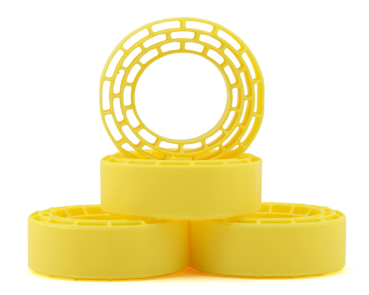 INJYQT-1370YE YQT-1370YE Silicone Rubber Tire Inserts, 1.3in 68-72mm, Firm/Yellow (4)