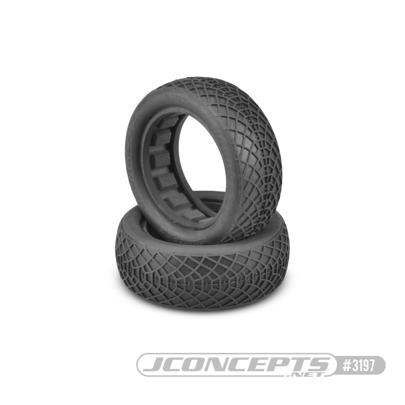 JCO3197-06 3197-06 Ellipse 1/10 2WD Buggy Front Tire, Silver/Indoor (2)