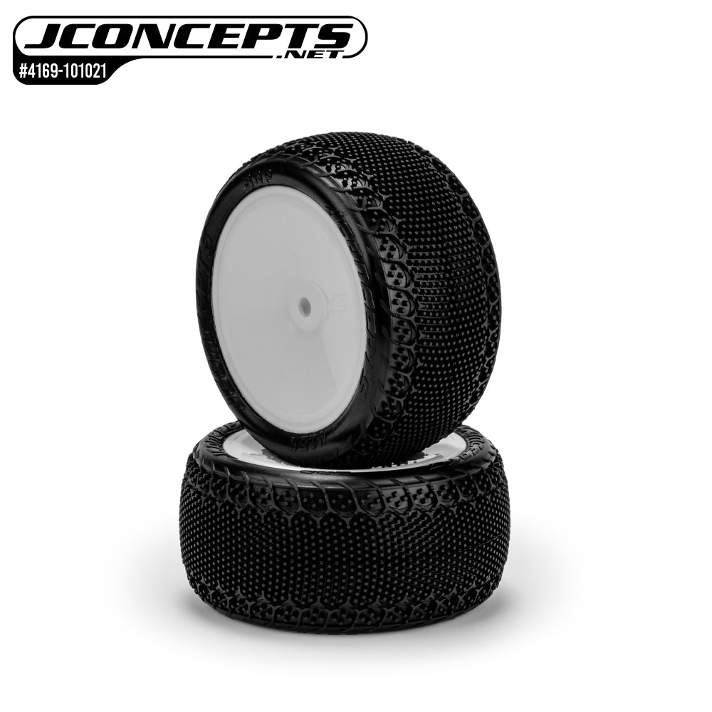 JCO4169-101021 4169-101021 3DP 2.2" 2WD Buggy Pre-Glued Rear Tire (2), White