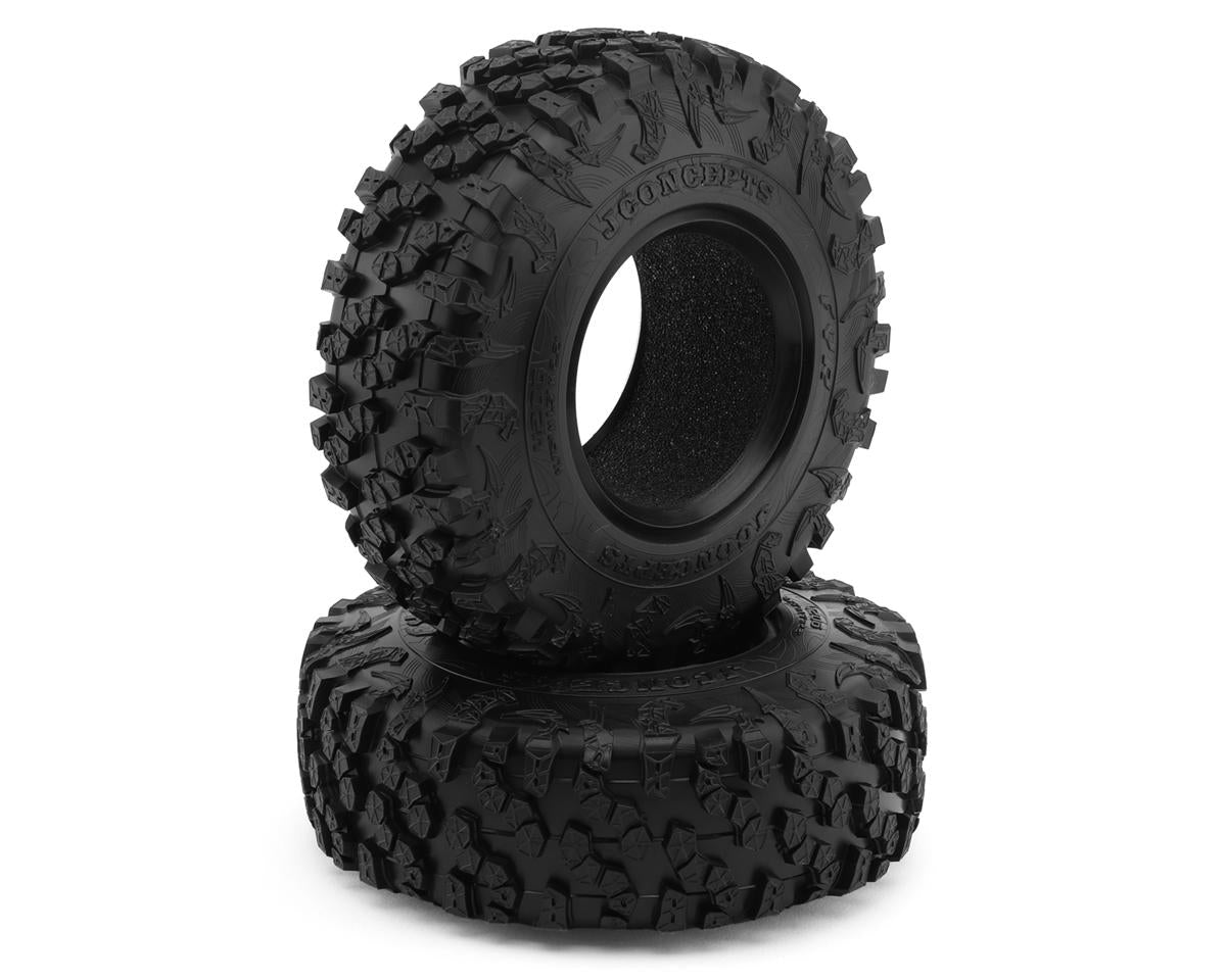 JCO4206-02 4206-02 FYR 2.2" 4.75" OD Crawler Tires, 1.5" Width, Green (2)
