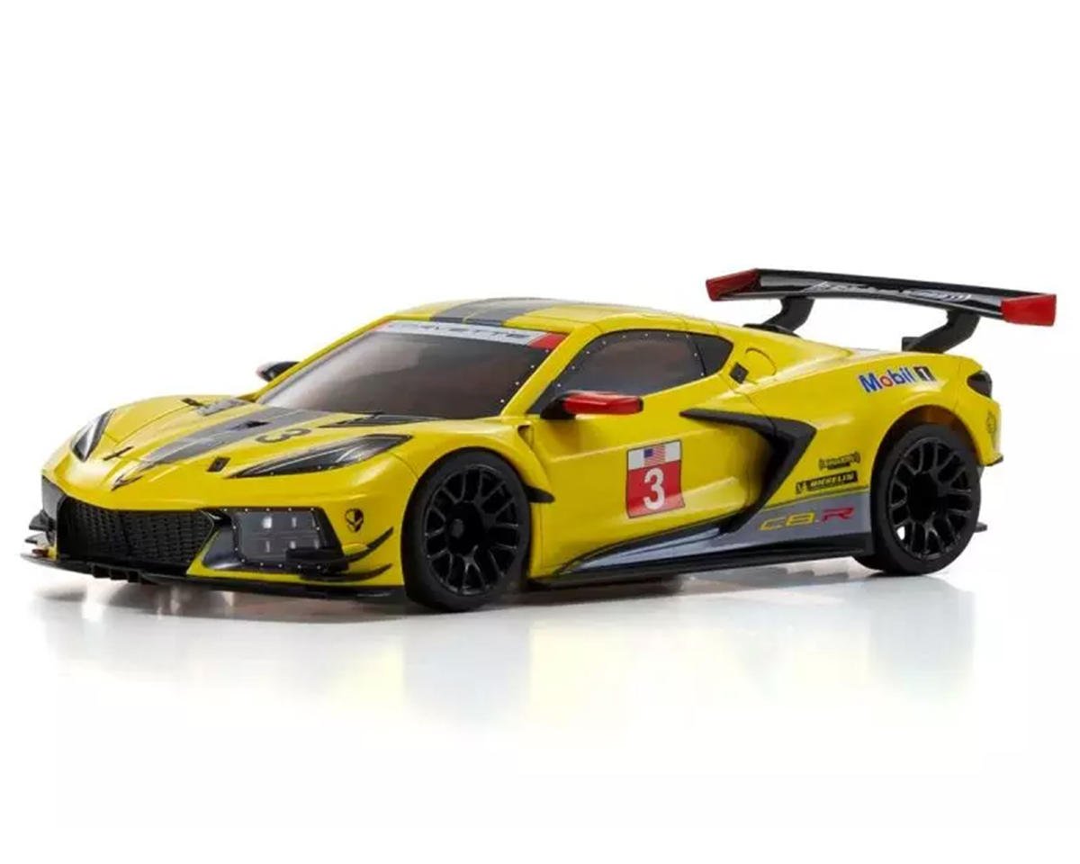 KYO32356Y 32356Y Mini-Z RWD MR04 Chevrolet Corvette C8.R Touring Car RTR, Yellow