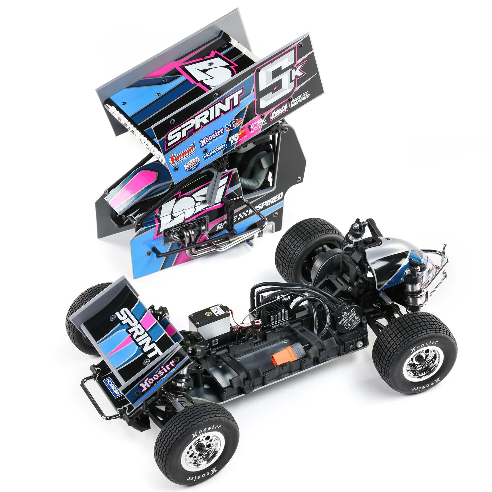 22S 1/10 Sprint Car RTR, Blue